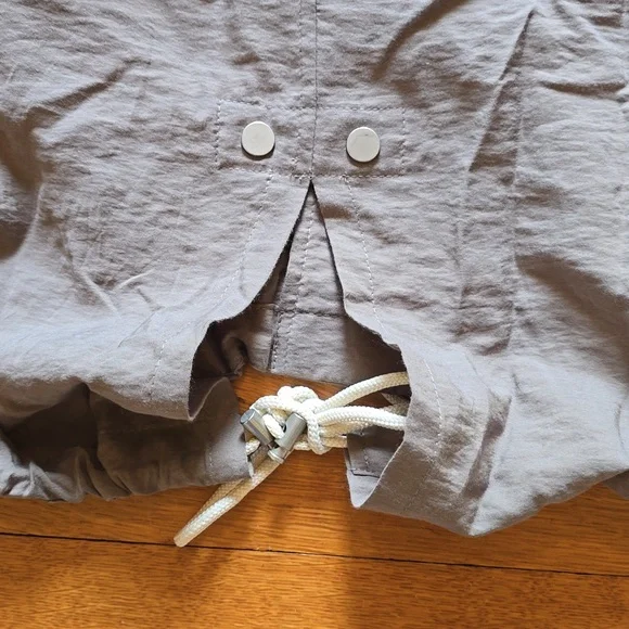 AllSaints, Calla Fishtail Parka Jacket Coat, Gray, EUC, Women's M - Picture 12 of 16